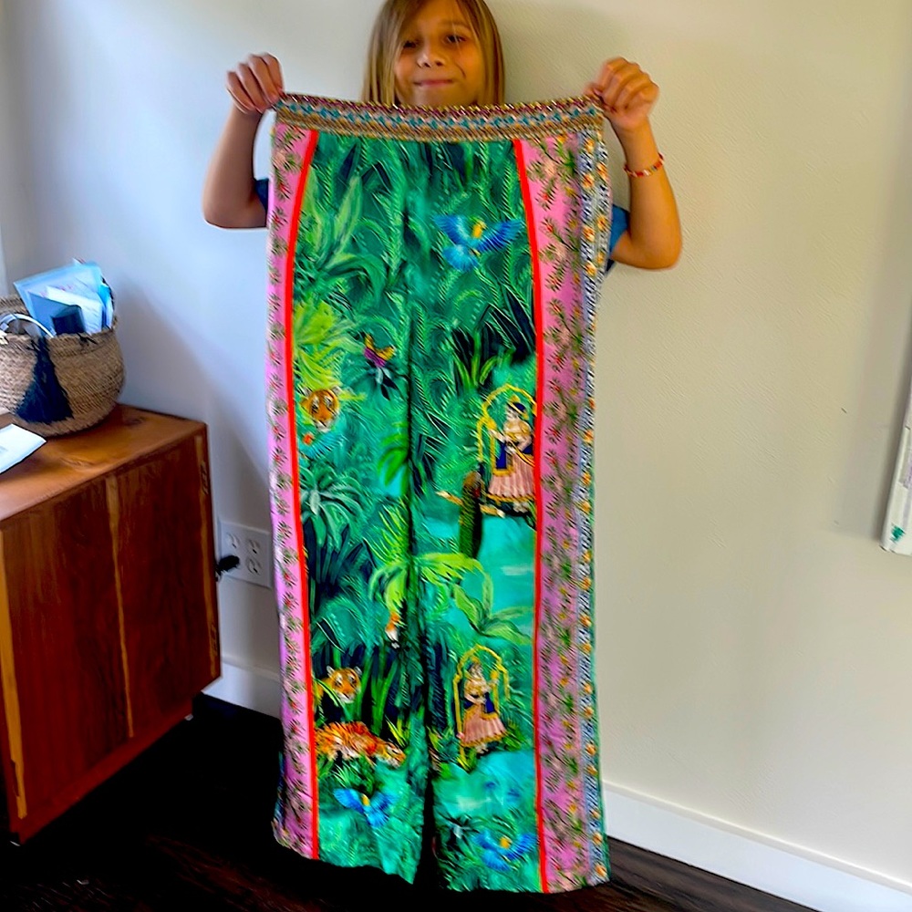 Camilla silk jungle pants size large